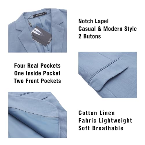 Lightweight Linen Casual Blazer W5068