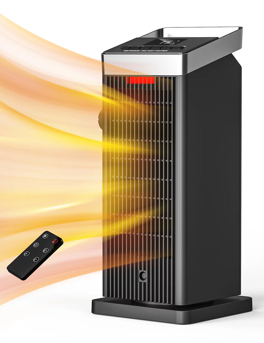 1500W Ceramic Heater with Thermostat and Remote Control D804