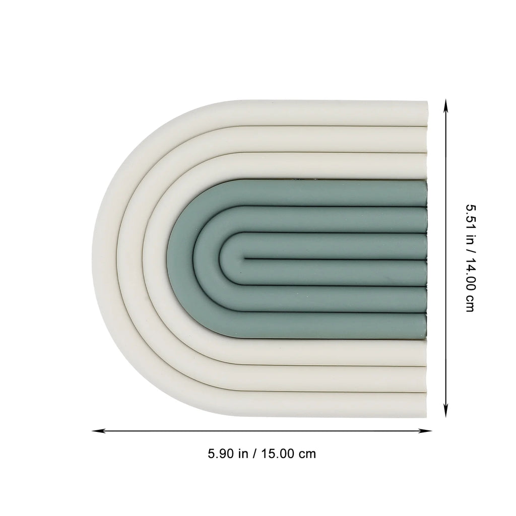 4 Pcs Anti-slip Kitchen Pot Pads Green B49931