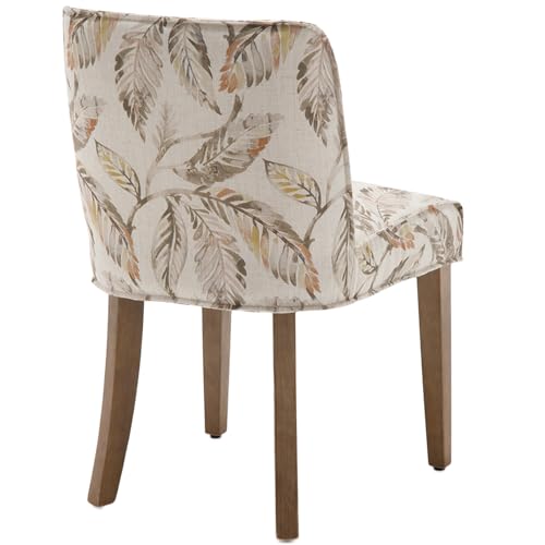 White Upholstered Dining Chairs Set of 2 with Cane Backs M640