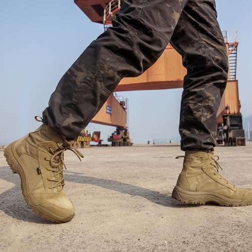 Men's Tactical Hiking Combat Work Boots 6 Inches H463