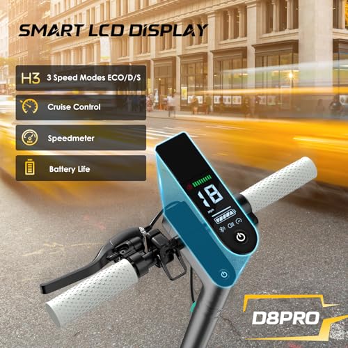 Electric Scooter with 8.5" Honeycomb Tire, Foldable Aluminum Alloy E-Scooter D291229