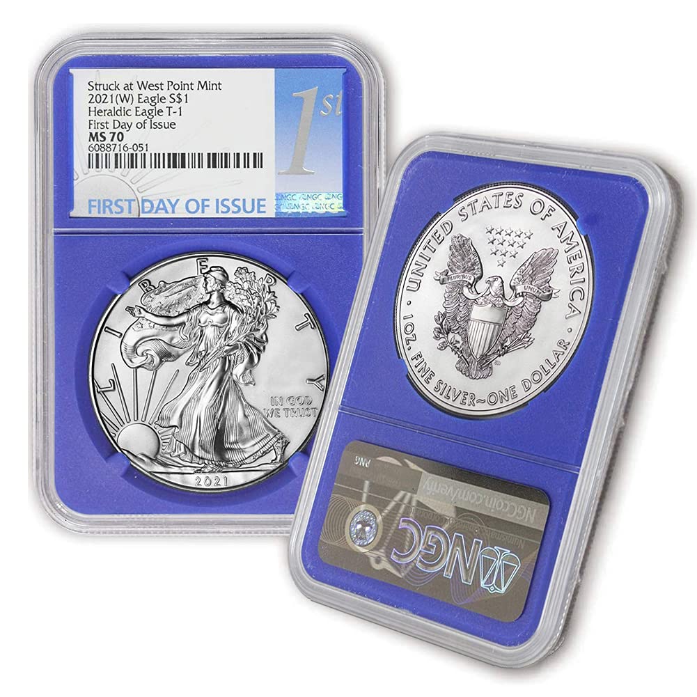 1 oz American Silver Eagle Coin MS70 E9904