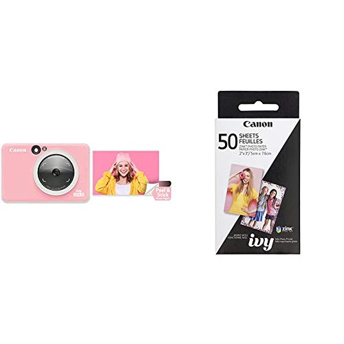 Turquoise Instant Camera Printer with Zink 20 sheet photo paper pack T1135