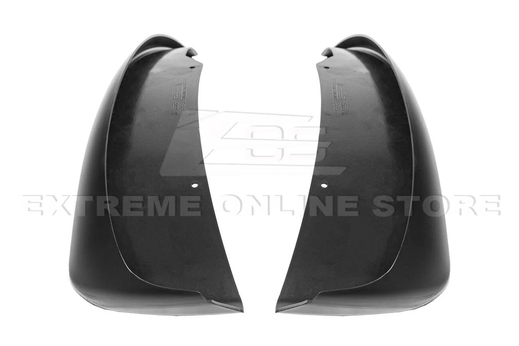 GM Factory XL Extended Style Front & Rear Side Splash Guards Mud Flap Pair ( ABS Plastic - Matte Black ) I79534