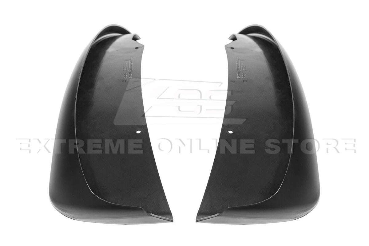 GM Factory XL Extended Style Front & Rear Side Splash Guards Mud Flap Pair ( ABS Plastic - Matte Black ) I79534