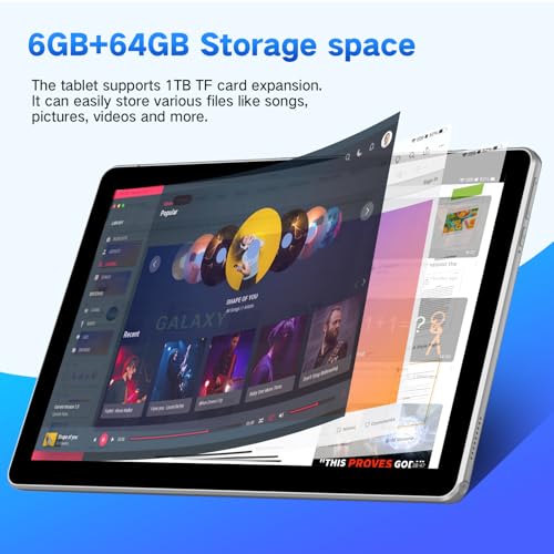 10.1 inch 4G LTE Tablet with SIM Card Slot, 64GB Storage Q731