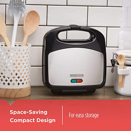 3-in-1 Waffle Iron, Grill and Sandwich Press, Non-Stick Removable Plates P69092
