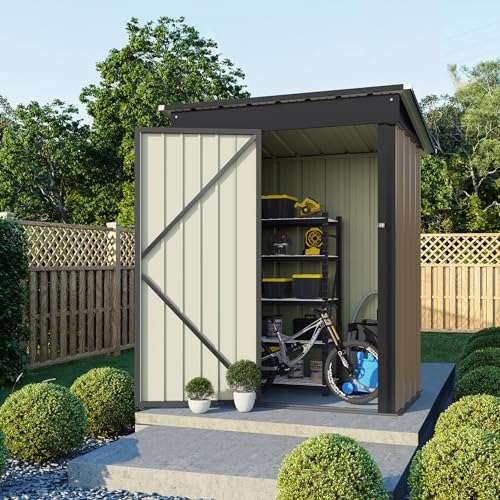 5 x 3 FT Waterproof Metal Garden Storage Shed B8724