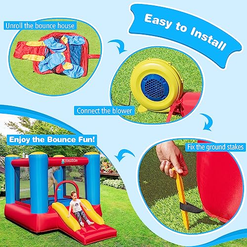Inflatable Bounce House with Carry Bag, Repair Kit E156