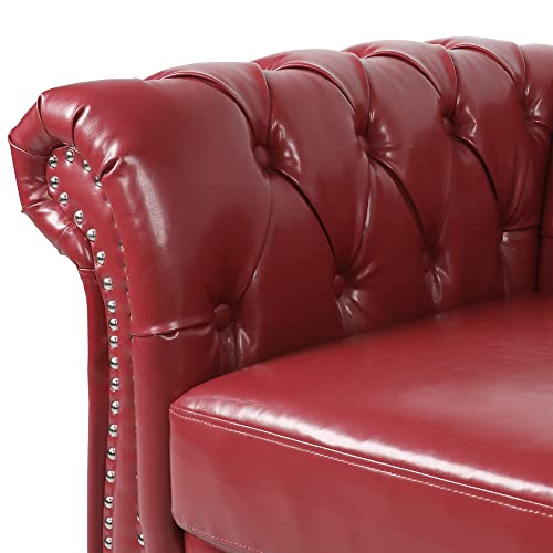 Green Velvet Chesterfield Sofa and Club Chair Set N467041