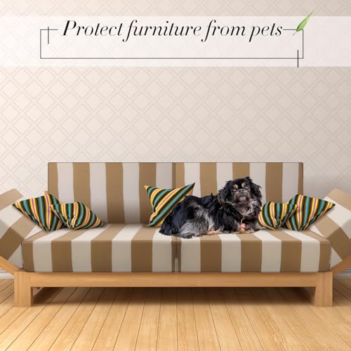 Gray 8Pcs Outdoor Stretch Sofa Cushion Covers J3999