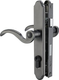 Brushed Polished Brass Lever Handle Set for Screen & Storm Doors K70149