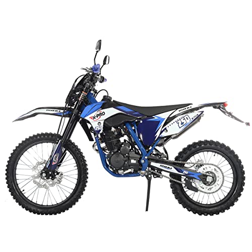 250cc Dirt Bike with 5-Speed Manual Transmission, 21"/18" Wheels, Electric/Kick Start V682