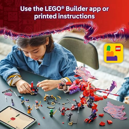 Thunderfang Dragon of Chaos Building Toy with 6 Minifigures and Poseable Dragon Figure B12017