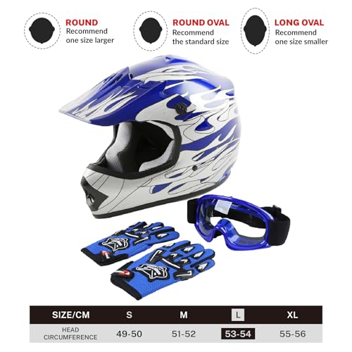 Red Spider Design Motorcycle Helmet with Goggles and Gloves Small D323