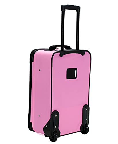 Pink Expandable 2-Piece Softside Upright Luggage Set A441575