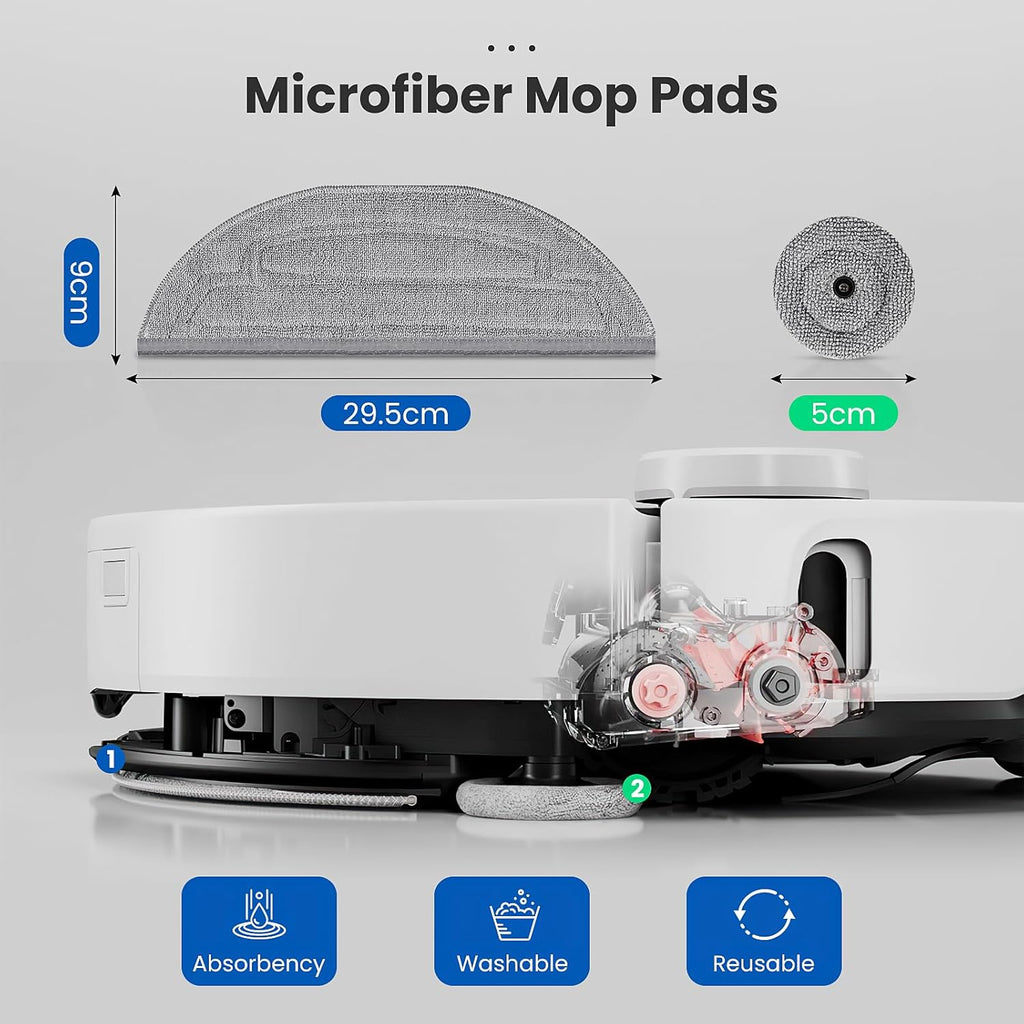 12 Pack Mop Pads Refills for Robot Vacuum P94669