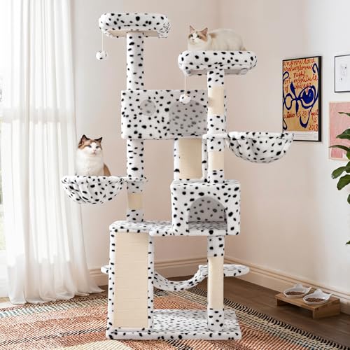 Grey Cat Tree with Sisal Scratching Posts S359073