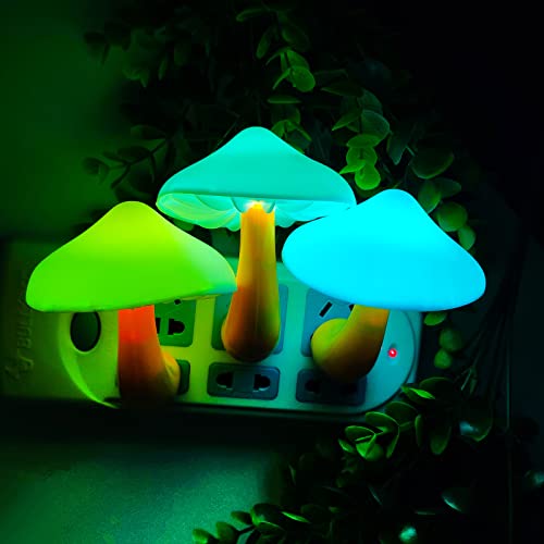 5Pack Sensor LED Night Light Plug in Mushroom Light G724