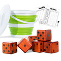 Giant Wooden Yard Dice, Set of 6 P2013