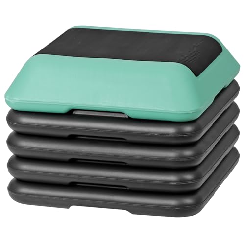 16" x 16" Adjustable Aerobic Stepper with 4 Risers, Green I25370