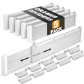 Gray Adjustable Drawer Dividers with Inserts X564809