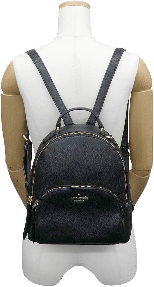 Black Medium Leather Backpack T122