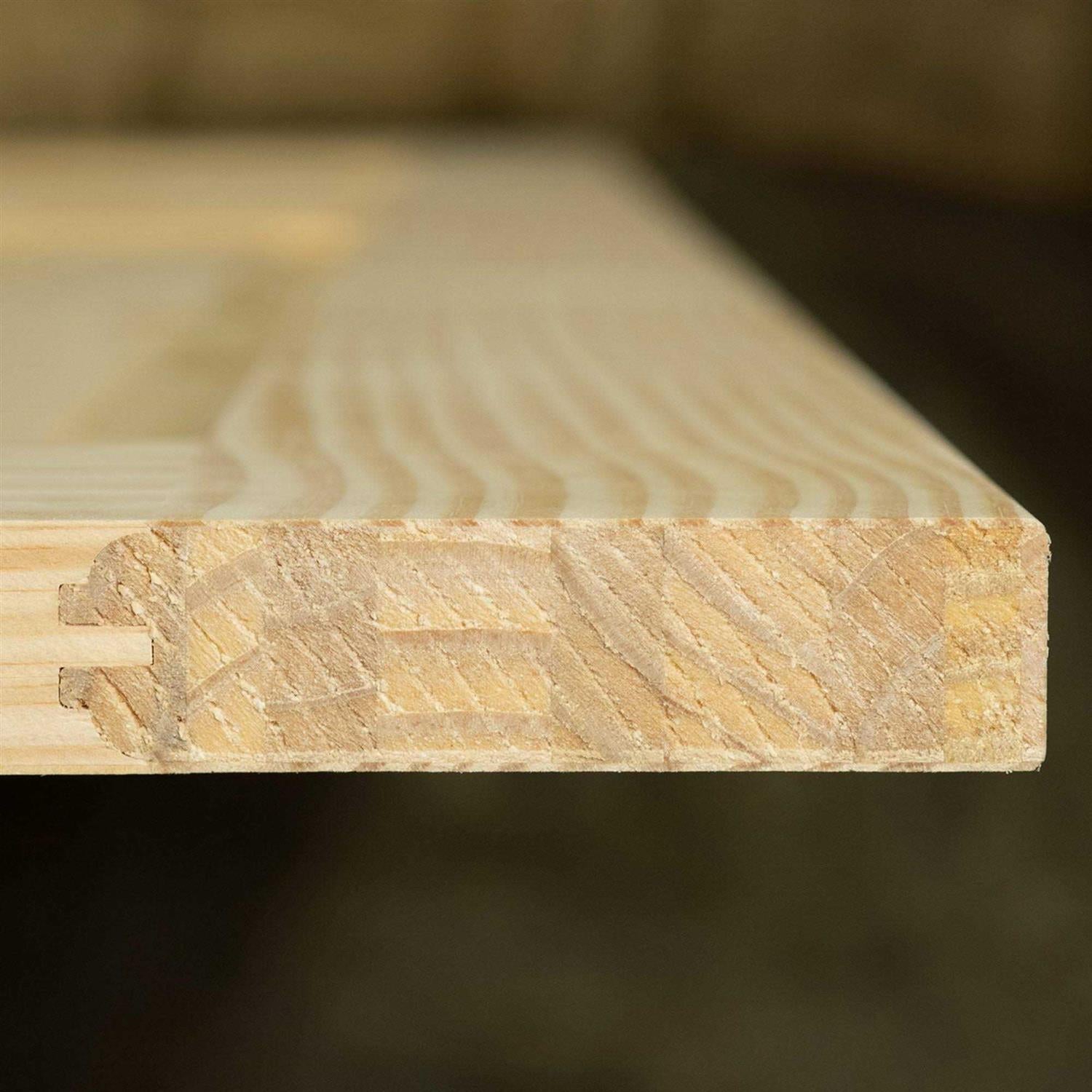 Solid Wood Louvered Slab Door Z249