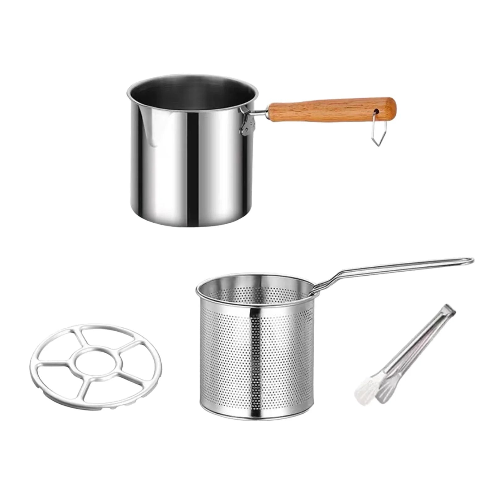 Deep Frying Pot with Strainer Basket with Handle L848710