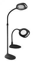 Black 2-in-1 LED Magnifier Floor and Table Light I741821