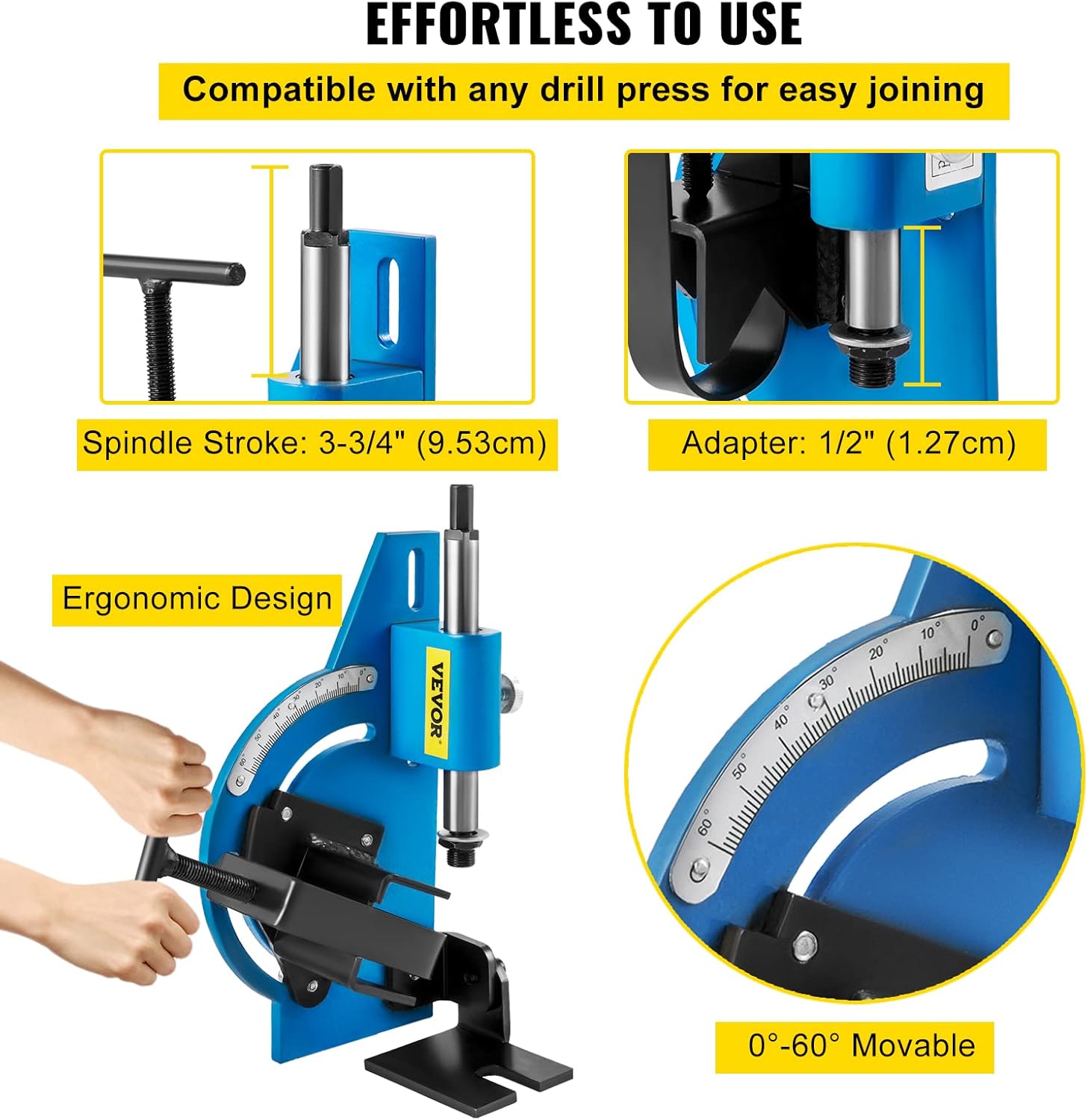 60 Degree Pipe Notcher for 2" Round Tubing M177