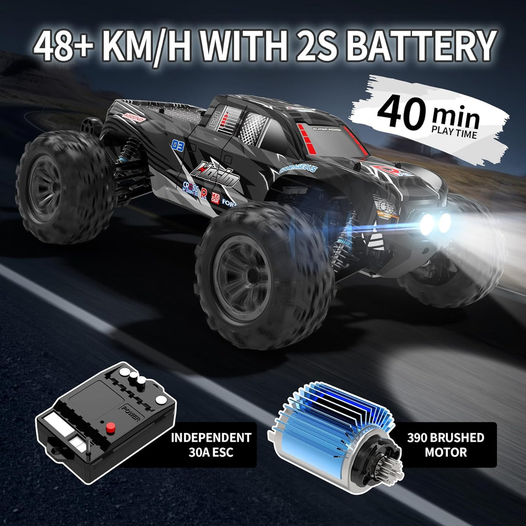 1:10 Scale 48+ KMH Remote Control Car & 1:14 Fast 52+ KMH High Speed RC Truck U760