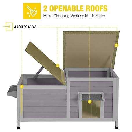 2-Room Outdoor Cat House C484164