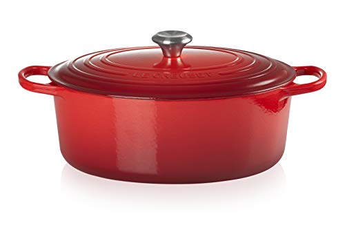 8 qt Enameled Cast Iron Oval Dutch Oven O9816