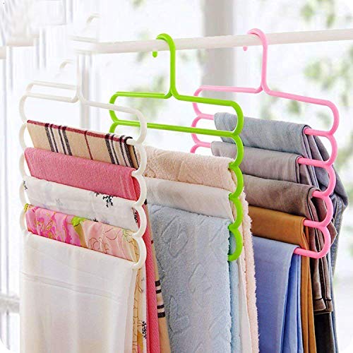5-in-1 Plastic Hanger Clothes Organiser (Pack of 3) Y511067