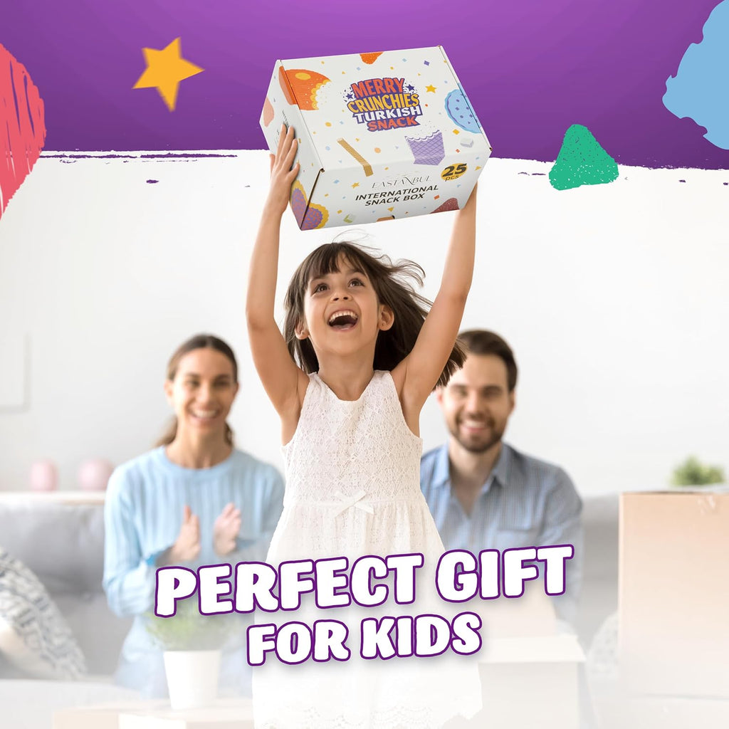 25 Full-Size International Snack Box Q14554