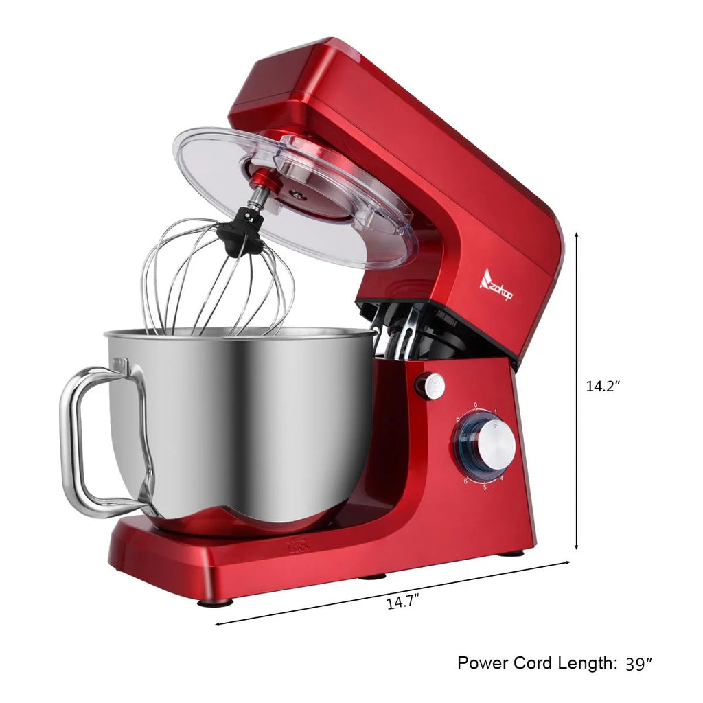 7.5Qt 660 Watts Red Tilt-Head Stand Mixer Y516525