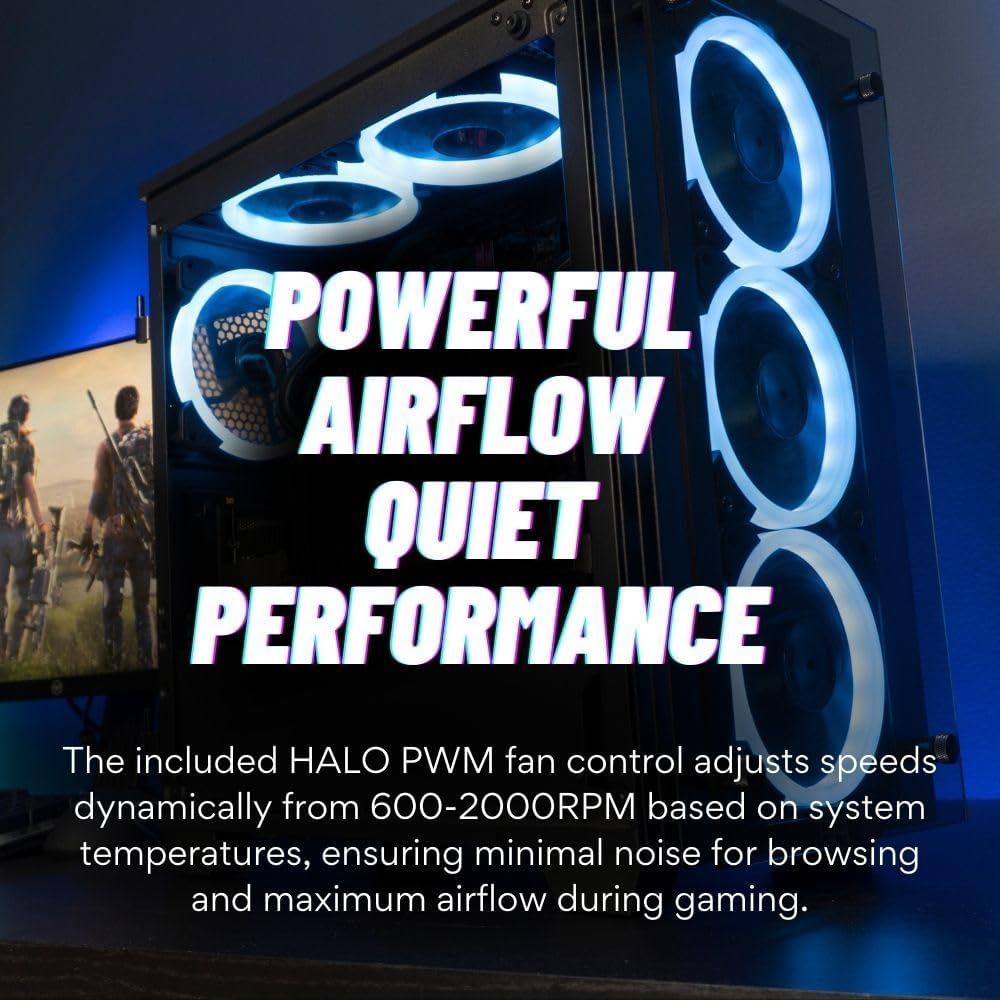 RTX 4060 Intel 20 Core i7-14700KF 32GB DDR5 RAM 512GB NVMe SSD 2TB HDD Windows 11 Liquid Cooled Gaming Desktop R884