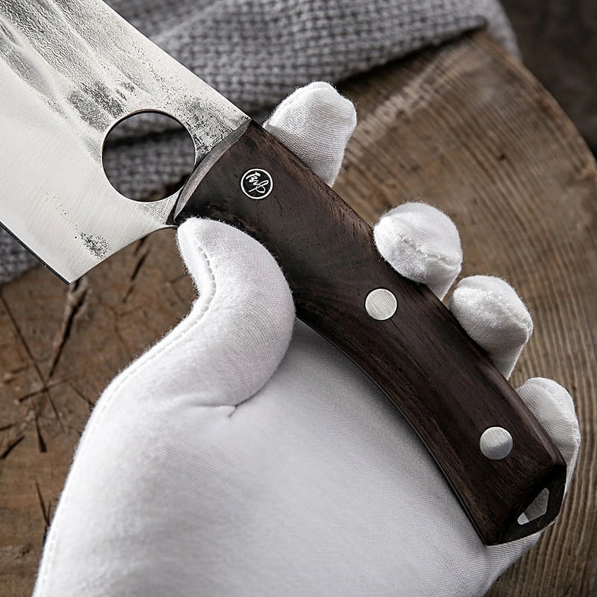 5.5 inch High Carbon Steel Meat Cleaver I1698