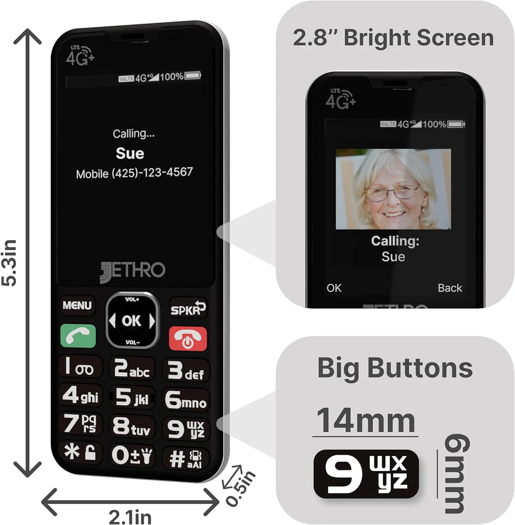 4G LTE Big Button Cell Phone A175