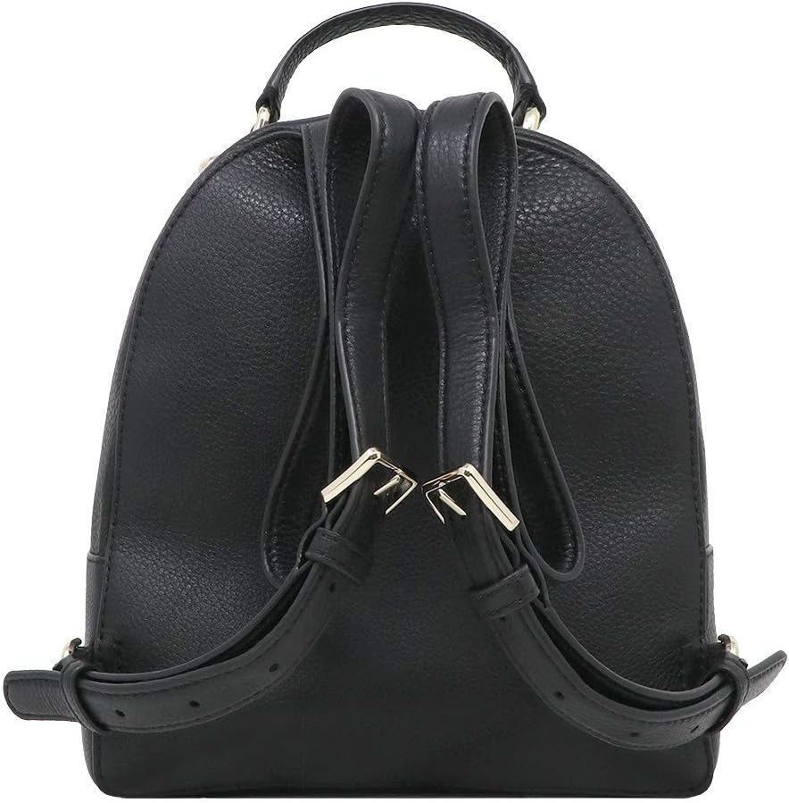 Black Medium Leather Backpack T122