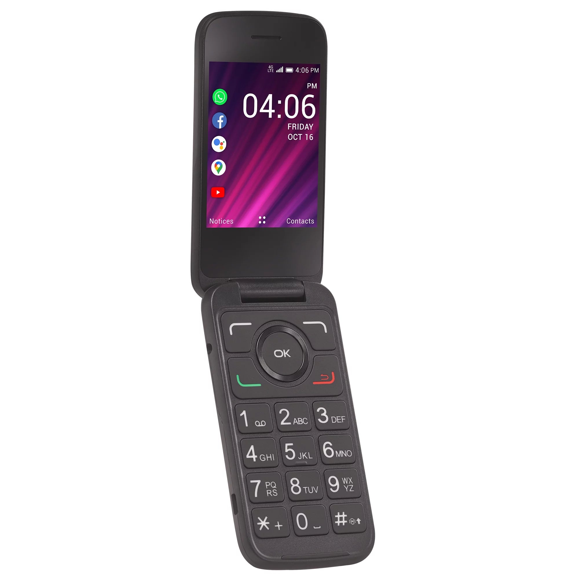Black Prepaid Flip Phone F437