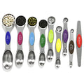 Magnetic Stainless Steel Measuring Spoons Set with Leveler F8375