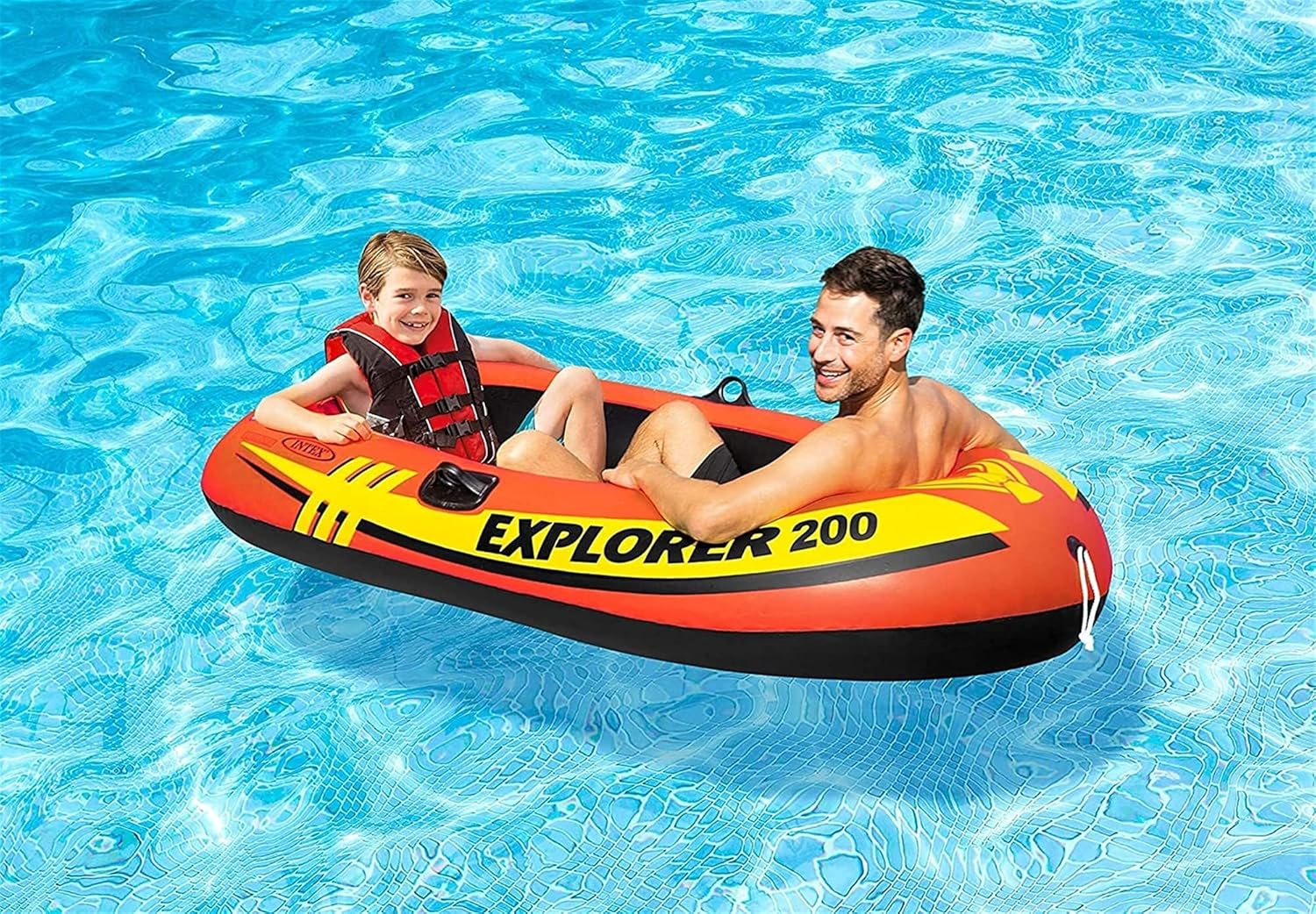 2 Person Inflatable Fishing Boat with Oars Pump G878757