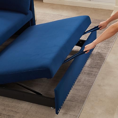 3-in-1 Velvet Sofa with Pullout Bed M408008