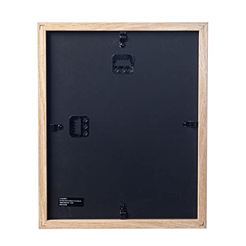 11” x 11” Dark Oak Wooden Shadow Box Frame with Tempered Glass Q821