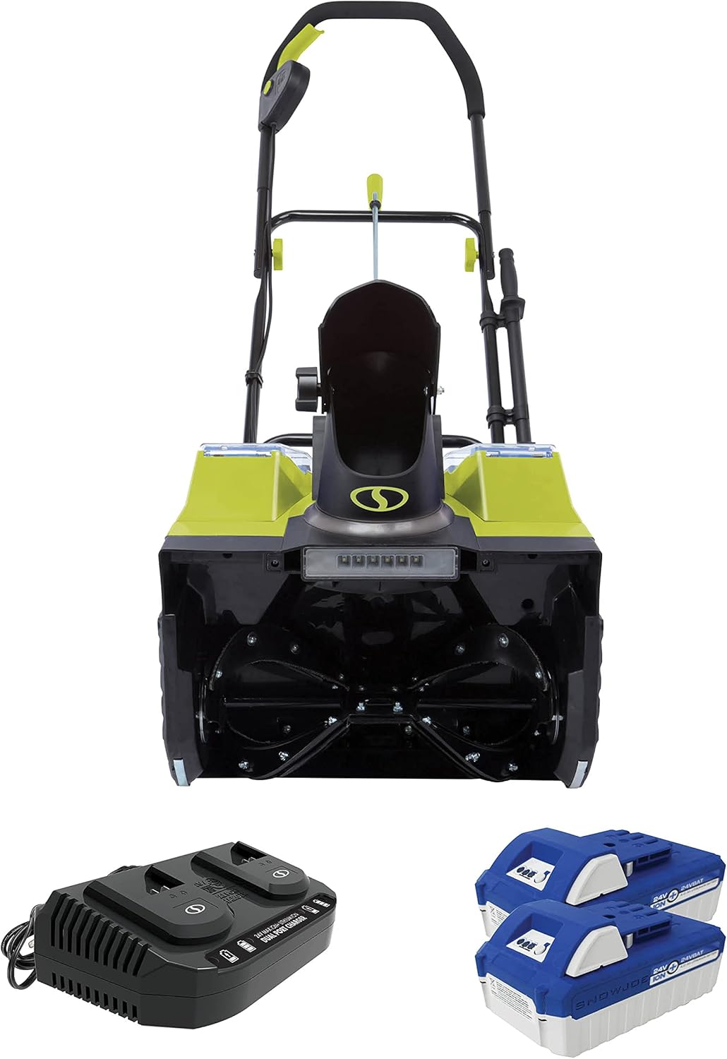 48-Volt Cordless Snow Blower, 18-Inch, with 2 x 4.0-Ah Batteries and Charger P7160