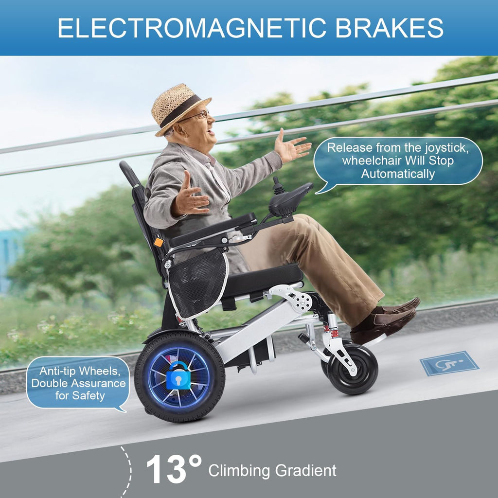 Lightweight Foldable Aluminium Alloy Electric Wheelchair A5387
