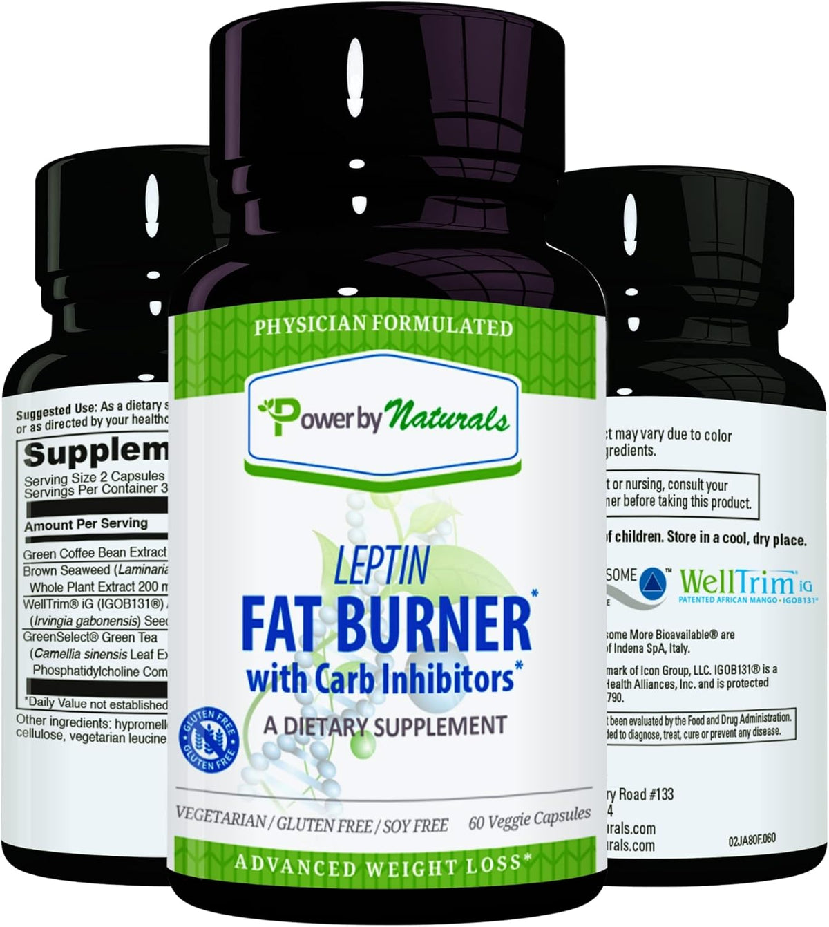 60 Gluten-Free Capsules Fat Burner Q40418
